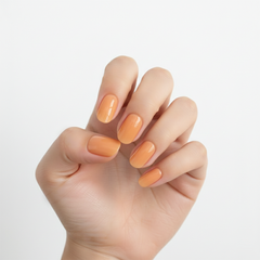 Amber Oval Press-On Nails