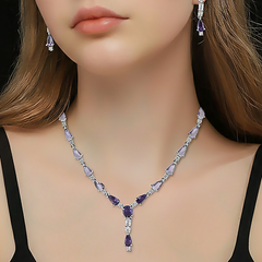 Amethyst Teardrop Set