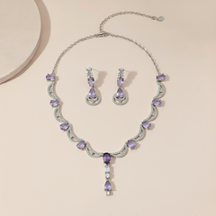Amethyst Teardrop Set