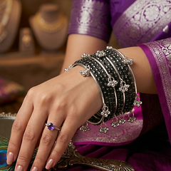 Silver Kashmiri RD Bangles Set