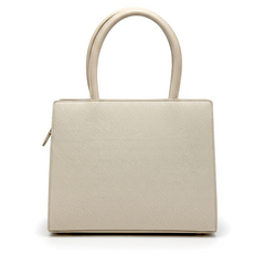 Beige Structured Handbag