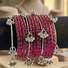 Silver Kashmiri RD Bangles Set