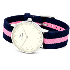 Pink Horizon Stripe Watch