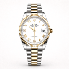Two-Tone Silver Dial Watch