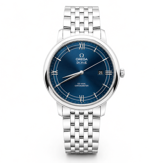 Omega – Blue Dial Steel Watch