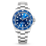 Blue Dial Metal Strap Watch