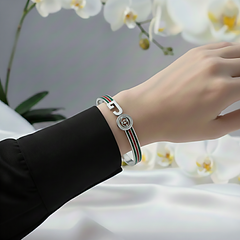 Signature Emblem Crystal Bangle