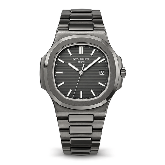 Black Dial Dark Grey Watch