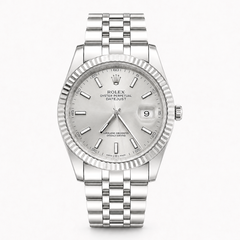 Silver Dial Stainless Steel Watch