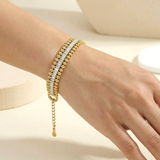 Baguette Gold Bracelet