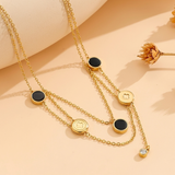 black clover layered necklace everyco