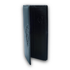 Black Embossed Versace Long Wallet