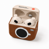 Q86 CYXG RetroPods Wireless Earbuds - Brown