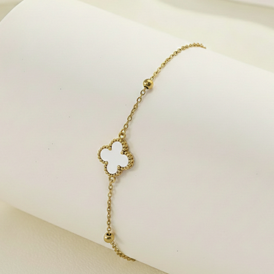 Cleef Pearl Heart Bracelet