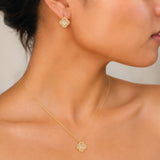 Clover Crystal Locket Set