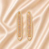 Crystal Bar Earrings