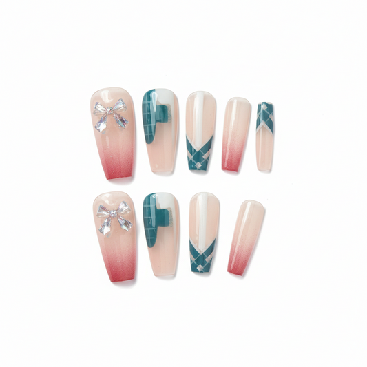 Crystal Ombre Press-On Nails