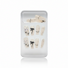 Elegant Bow Press-On Nails