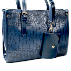 Croc-Embossed Classic Tote Bag