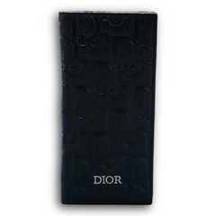Black Embossed Long Wallet