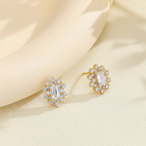 Emerald Halo Studs