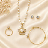 Floral Pearl Crystal Set