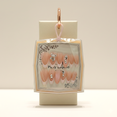 Glitter French Bow Press-Ons