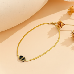 Gold CD Chain Anklet