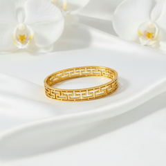 Gold Meander Bracelate