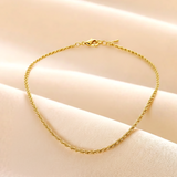 Gold Rope Locket Chain