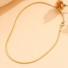 Gold Snake Locket Chain