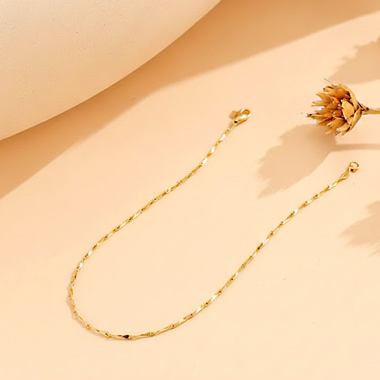 Gold Twisted Locket Chain