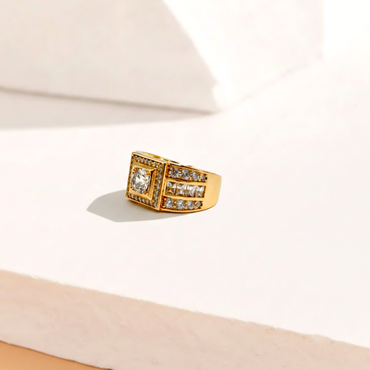 Gold Zirconia Ring