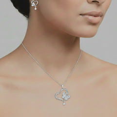 Heartleaf Grace Pendant Set