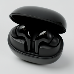 K29 TWS black earbuds in ear