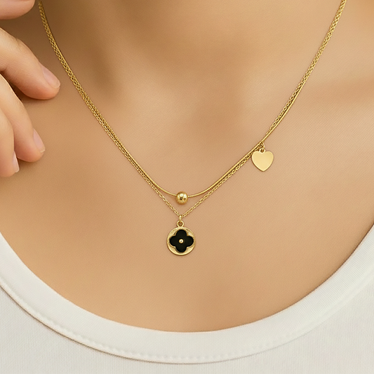 Layered Cleef Charm