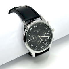 Longines Black Dial Chronograph Watch