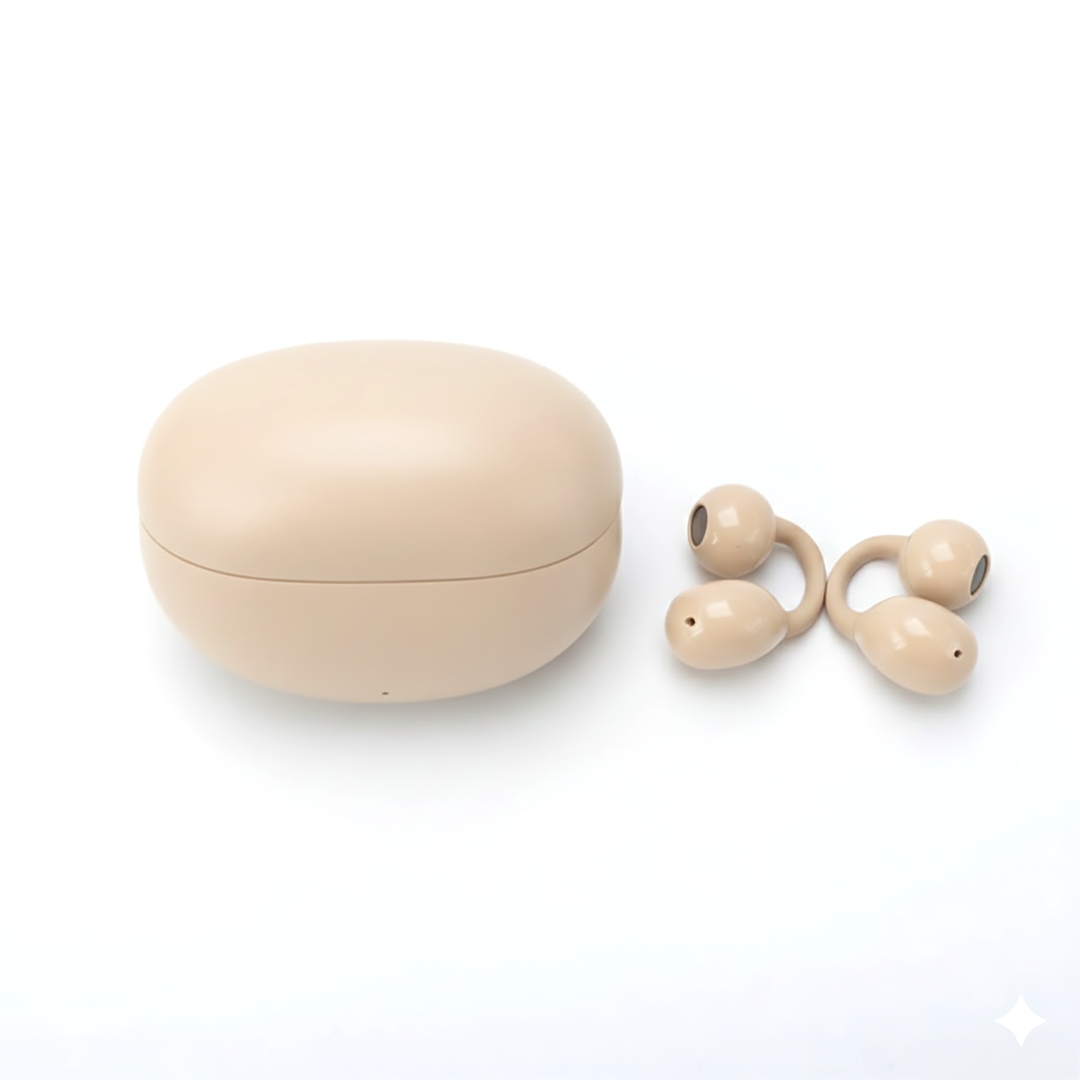 M91 Bluetooth earbuds Pakistan beige color