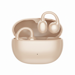 m91-wireless-earbuds-beige-front-view-everyco