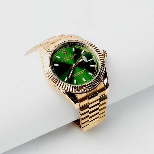 Rolex – Green Dial Gold Watch