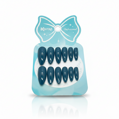 Midnight Blue Coffin Press-On Nails