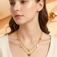 Multi-Heart Layered Pendant