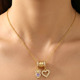 Owl & Heart Charm Pendant