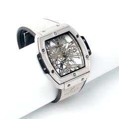 Hublot – Silver Skeleton Watch