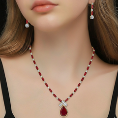 Ruby Red Crystal Set