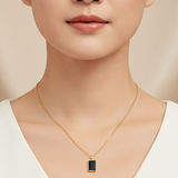 S-Black Rectangle Locket