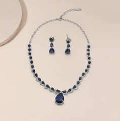 Sapphire Teardrop Set