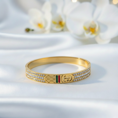 Signature Emblem Bangle Bracelet