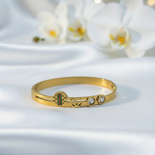 Signature Emblem Cuff Bracelet