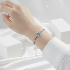 Silver Medallion Bracelet